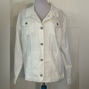Crisp White Croft & Barrow Jacket XXL
